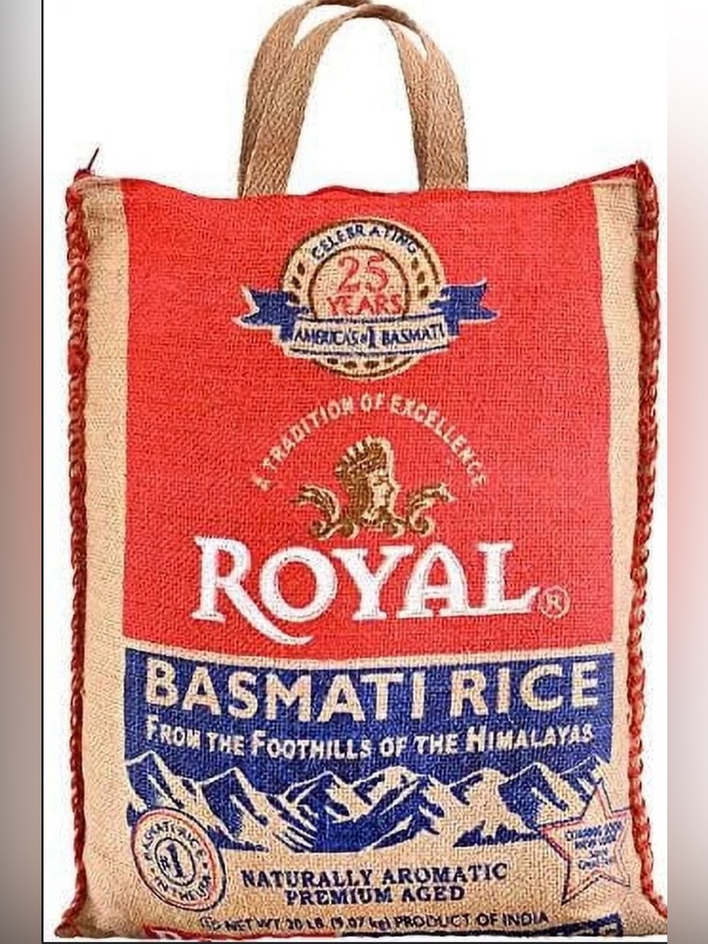 Canvas Basmati Rice Tote Bag Market Bag